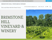 Tablet Screenshot of brimstonehillwinery.com